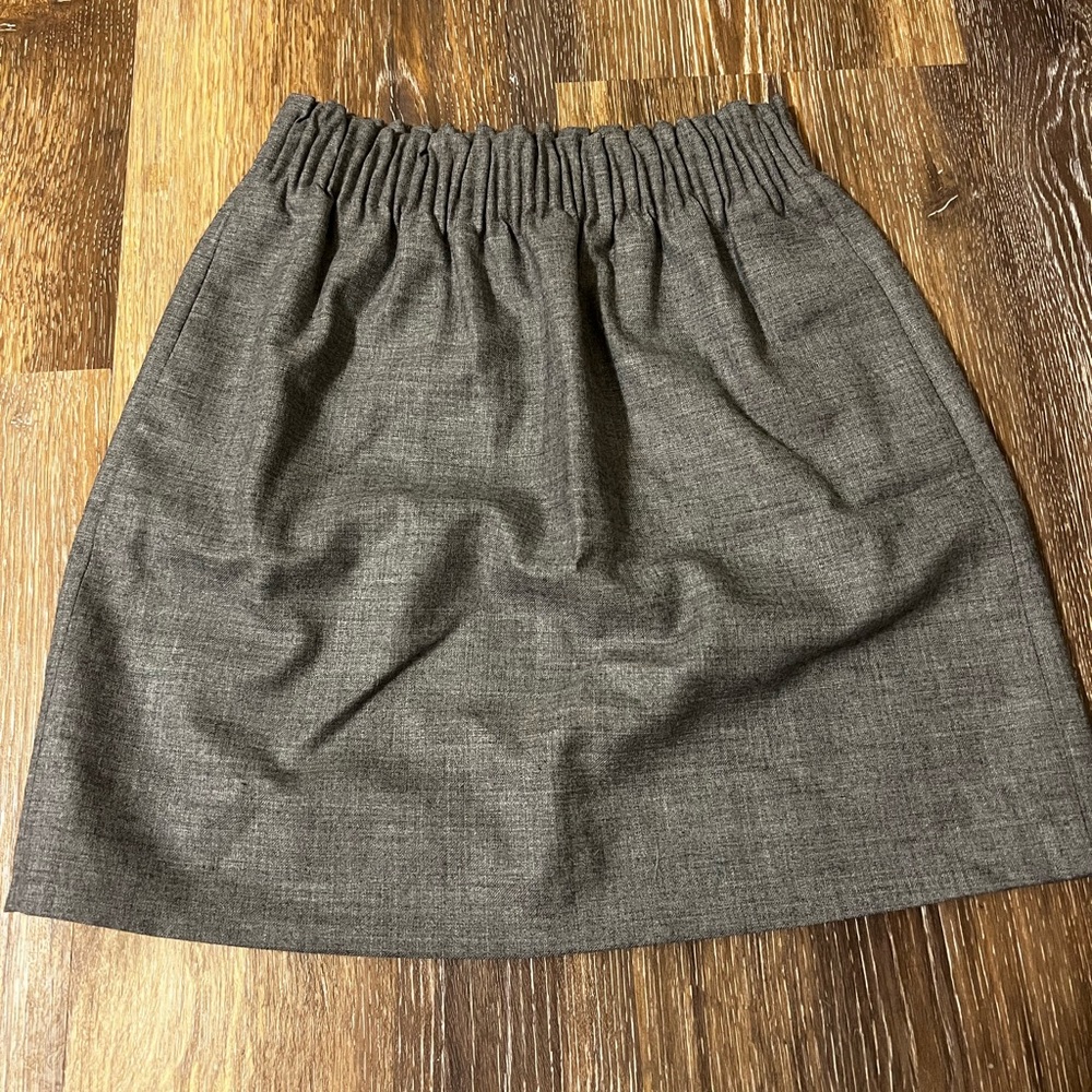 J. Crew Gray Mini Skirt
